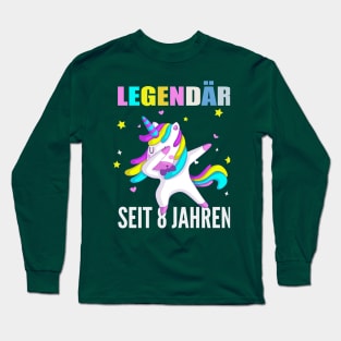 8th birthday unicorn Long Sleeve T-Shirt